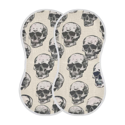 GOODOLD Skull Pattern Muslin Baby Burp Cloths