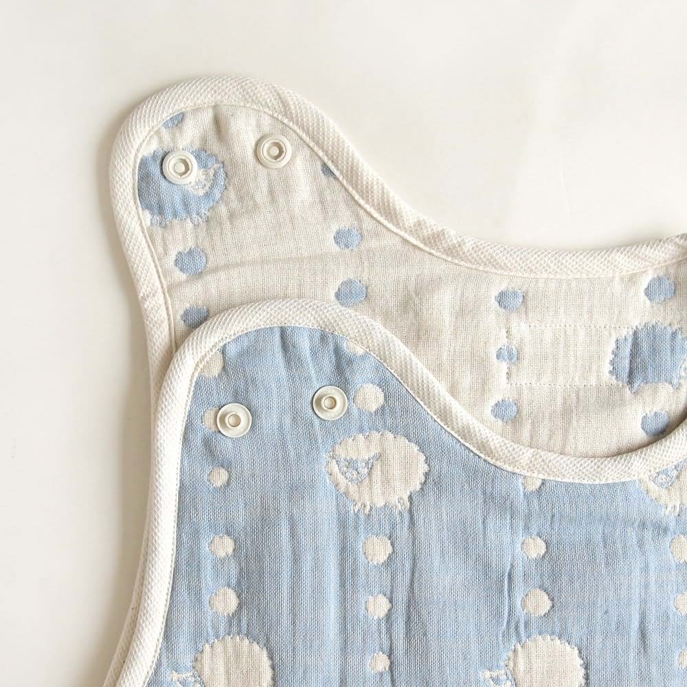 10mois Hoppetta 6-Layer Gauze Sleeper in Sky Blue (photo 3)