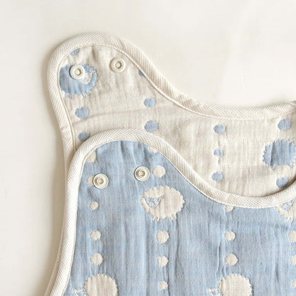 10mois Hoppetta 6-Layer Gauze Sleeper in Sky Blue (photo 3)