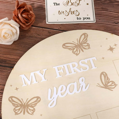 YoehMongYo My First Year Photo Board With Butterfly Pattern