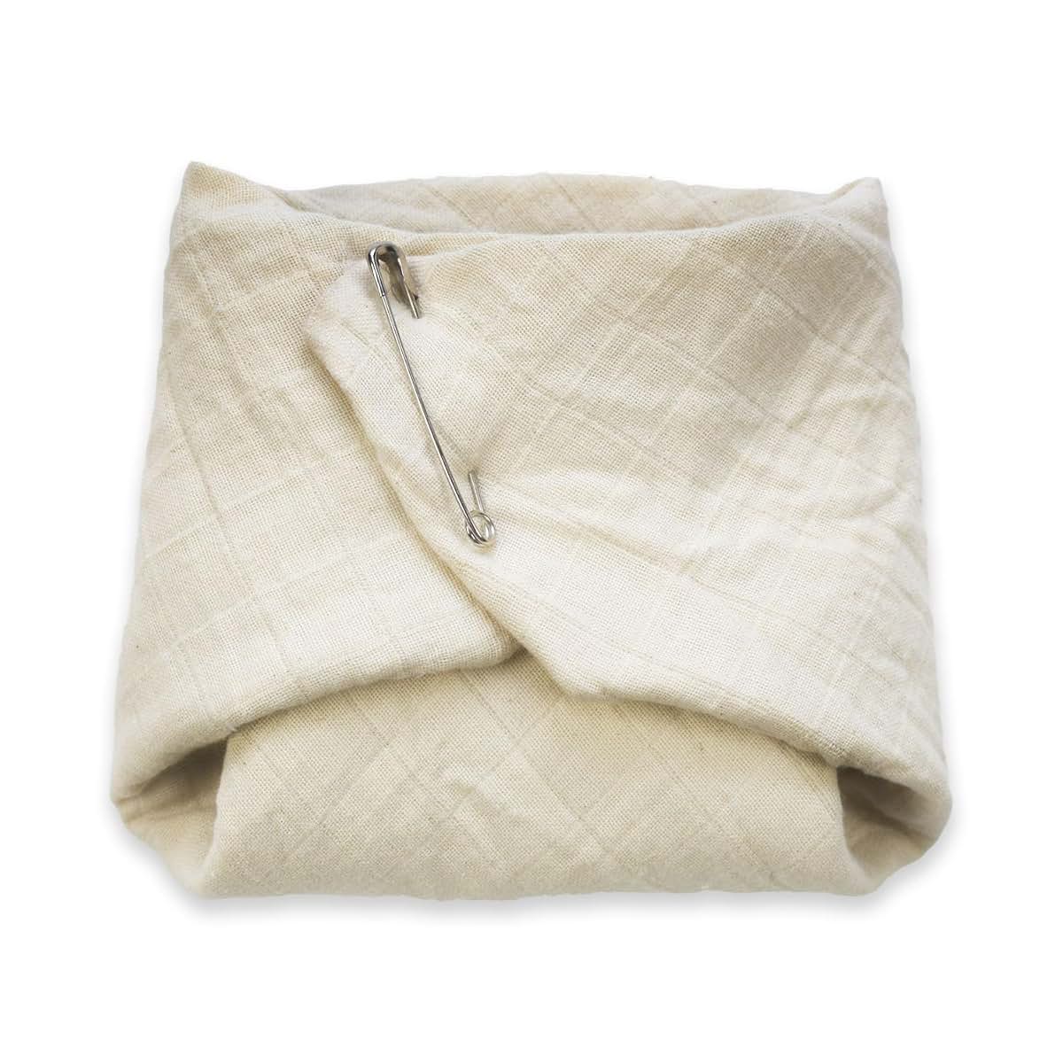 OsoCozy Organic Muslin Flat Cloth Diapers Newborn 6-Pack 100% Organic Cotton
