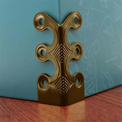 Skiffers Baseboard Corner Protectors Brass 5 Pack Bronze