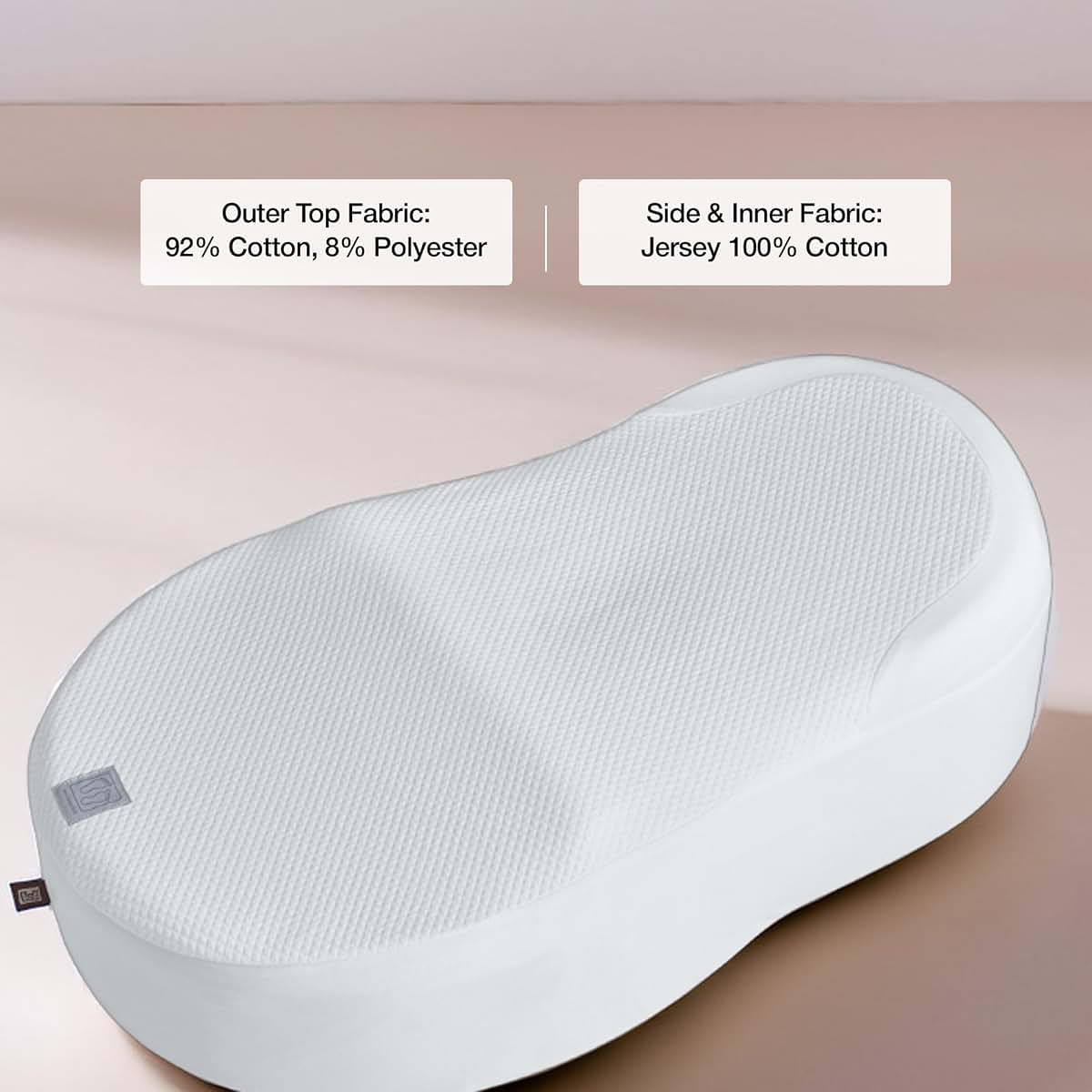 Cocoonababy Fleur De Coton Fitted Sheet White
