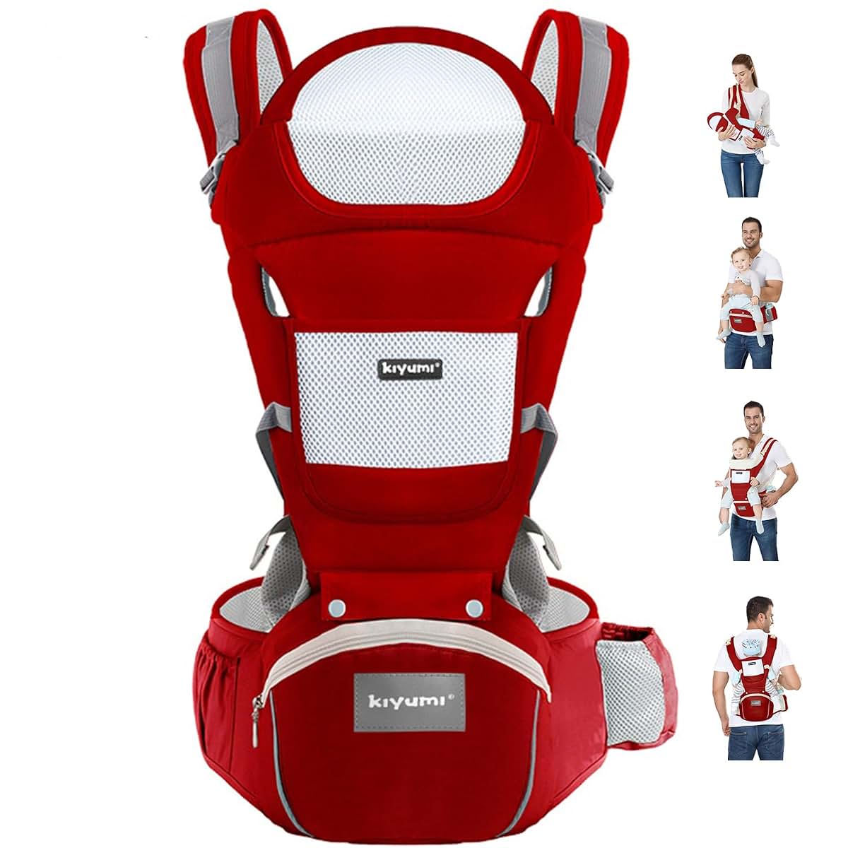 Kiyumi 6-in-1 Baby Carrier With Hip Seat For Newborns To Toddlers