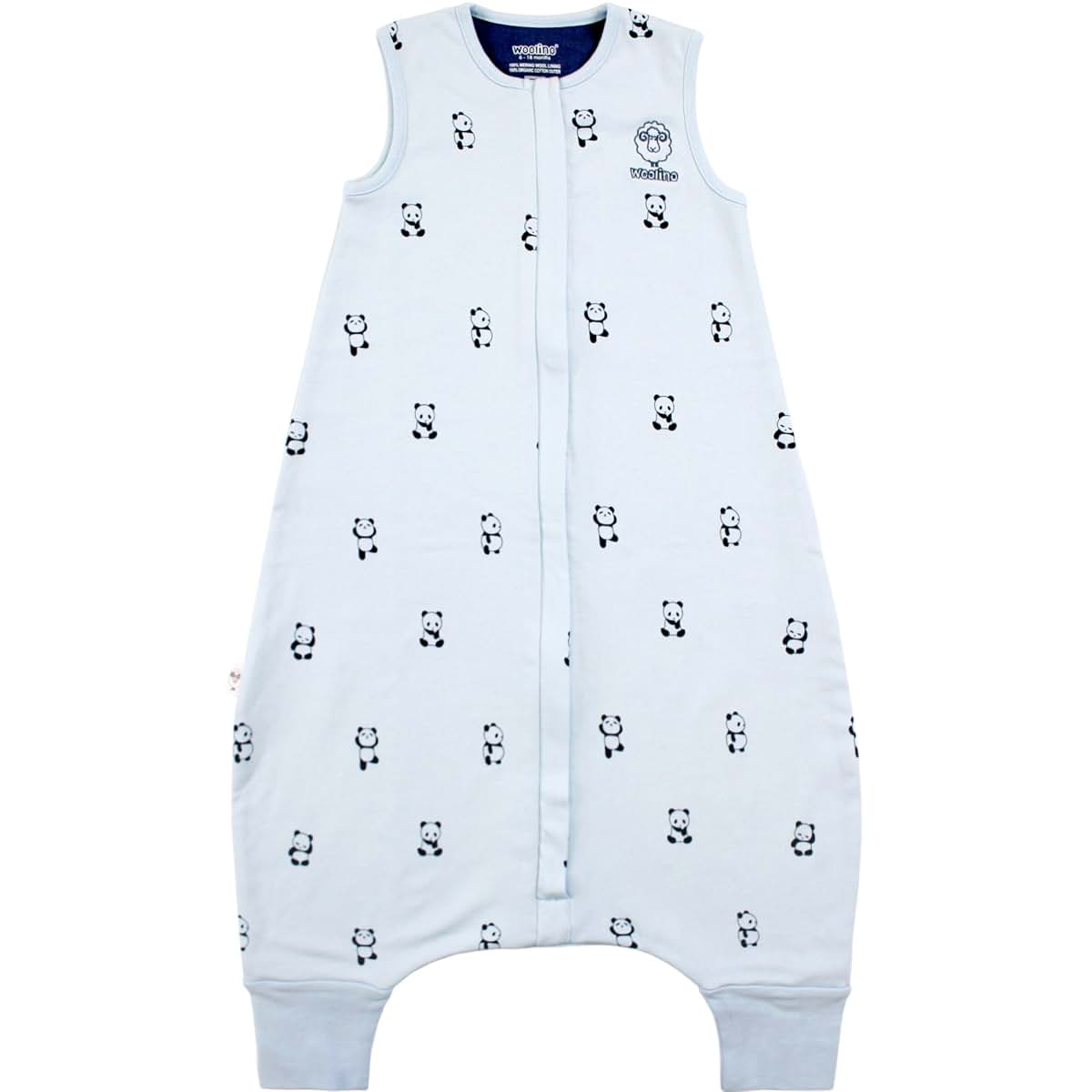Woolino 4 Season Baby Sleep Bag With Feet In Panda Print