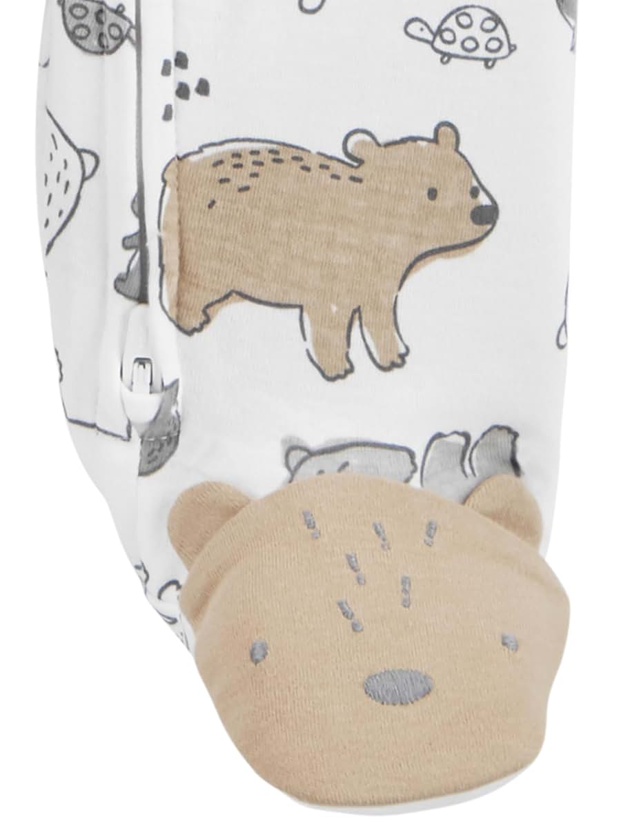 Simple Joys by Carter's Baby 2-way Zip Cotton Footed Sleep and Play (photo 4)