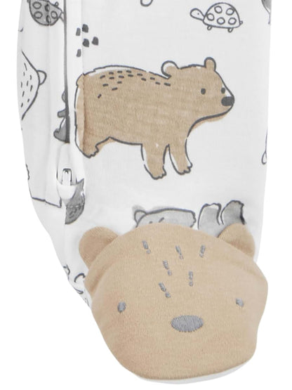 Simple Joys by Carter's Baby 2-way Zip Cotton Footed Sleep and Play (photo 4)