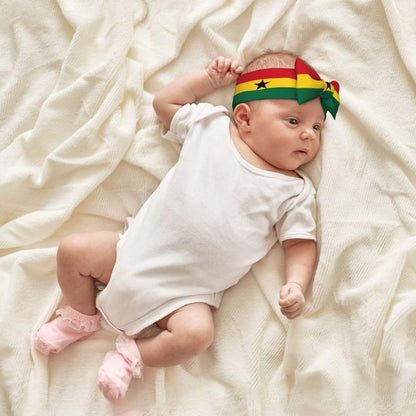 WXZYFP Flag of Ghana Baby Bow Headband with Elasticity (photo 4)