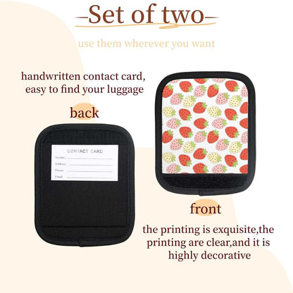 Feodoxo Luggage Handle Wraps Grips - Strawberry Pattern for Multi-Purpose Use
