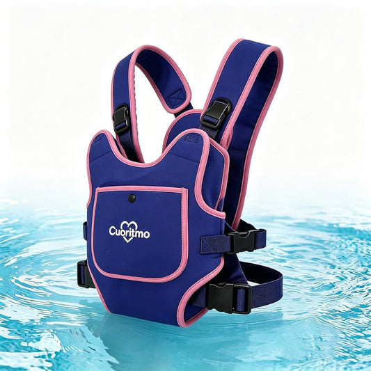 Cuoritmo Neoprene Baby Carrier for Newborn to Toddler, Waterproof Front Carry Holder with Adjustable Straps