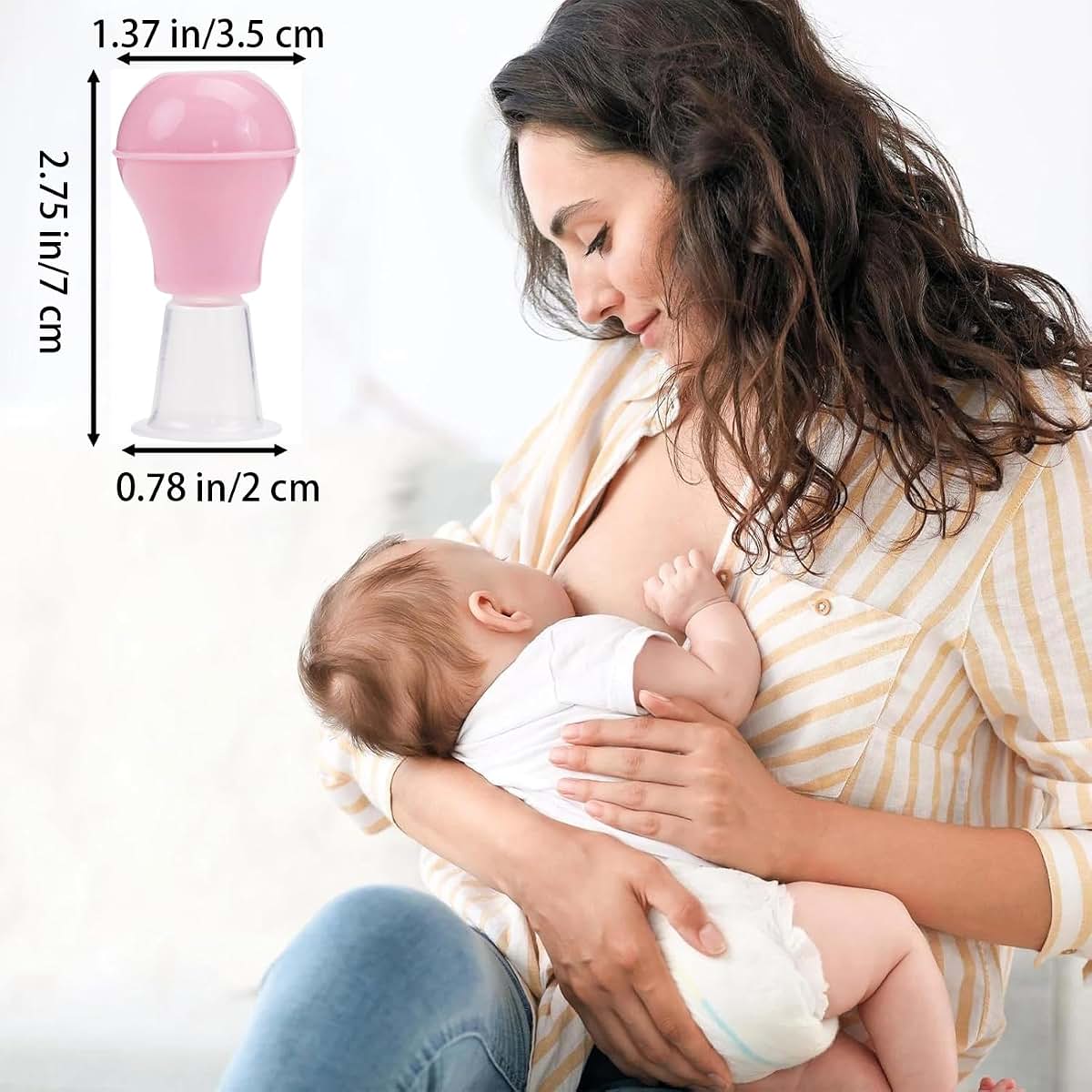 Silicone Nipple Corrector for Women: Suction Aid for Breastfeeding