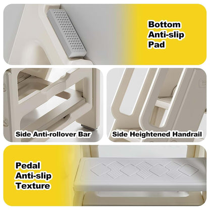 Vanpolchy Foldable Toddler Bathroom Step Stool, Kids Bathroom Step Stool (photo 3)