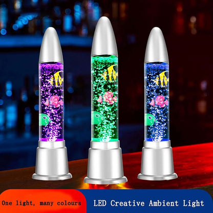 BabyOneStop Bubble Fish Tube Floor Lamp With 7 Color Changing Lights