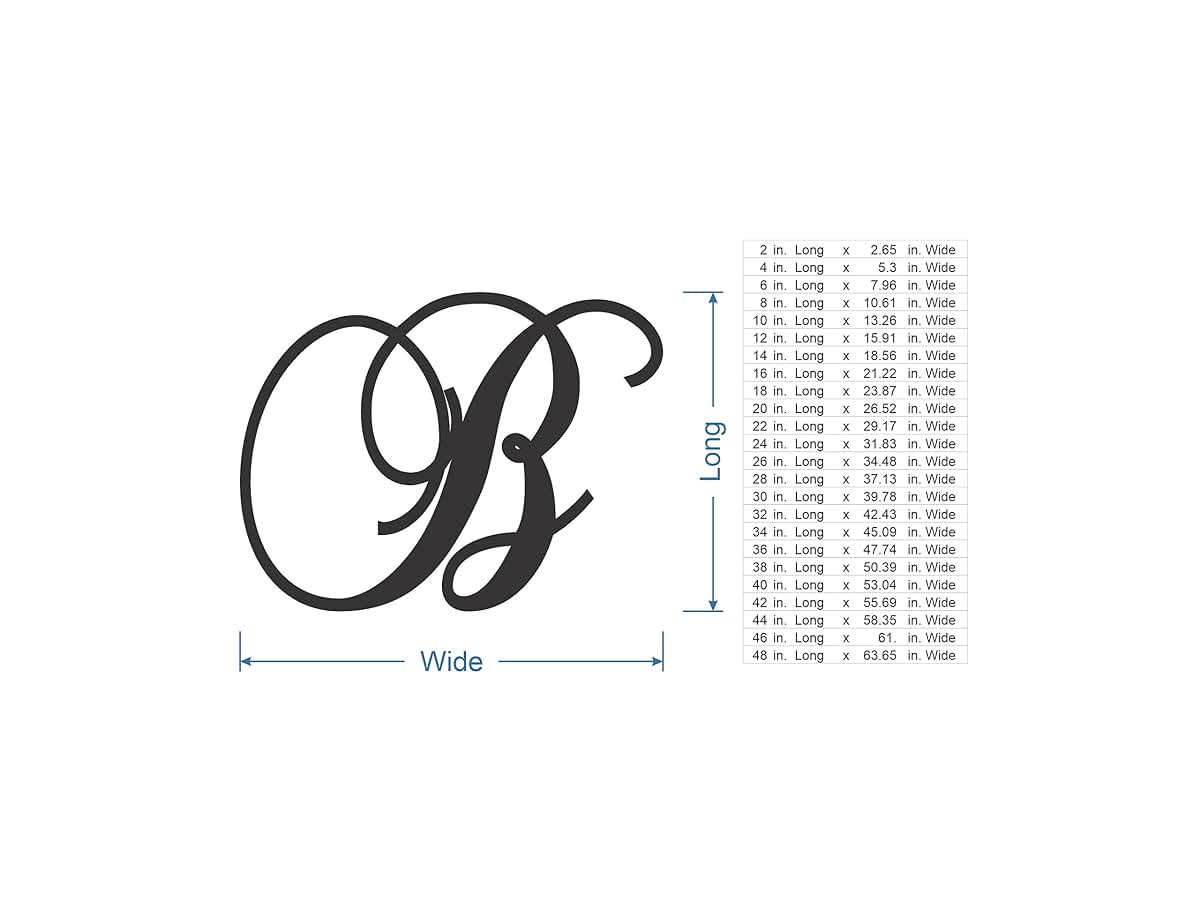 BabyOneStop Cursive Metal Letter For Nursery And Home Decor