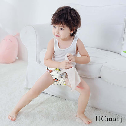 UCandy Boys Cotton Potty Training Underwear, 7 Pack Reusable Training Pants Size 2T