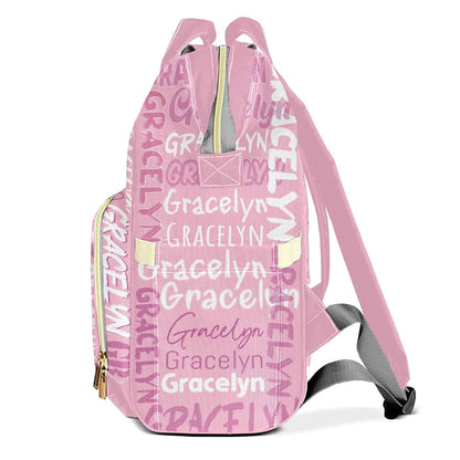 LiSoAkWE Personalized Large Capacity Diaper Backpack With Custom Name (photo 3)
