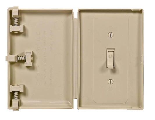 Child Be Safe Electrical Light Switch Cover, Ivory