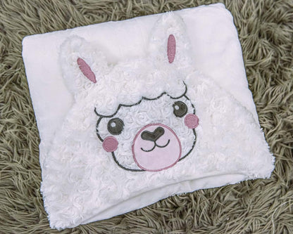 Thnapple Alpaca Llama Wearable Hooded Blanket