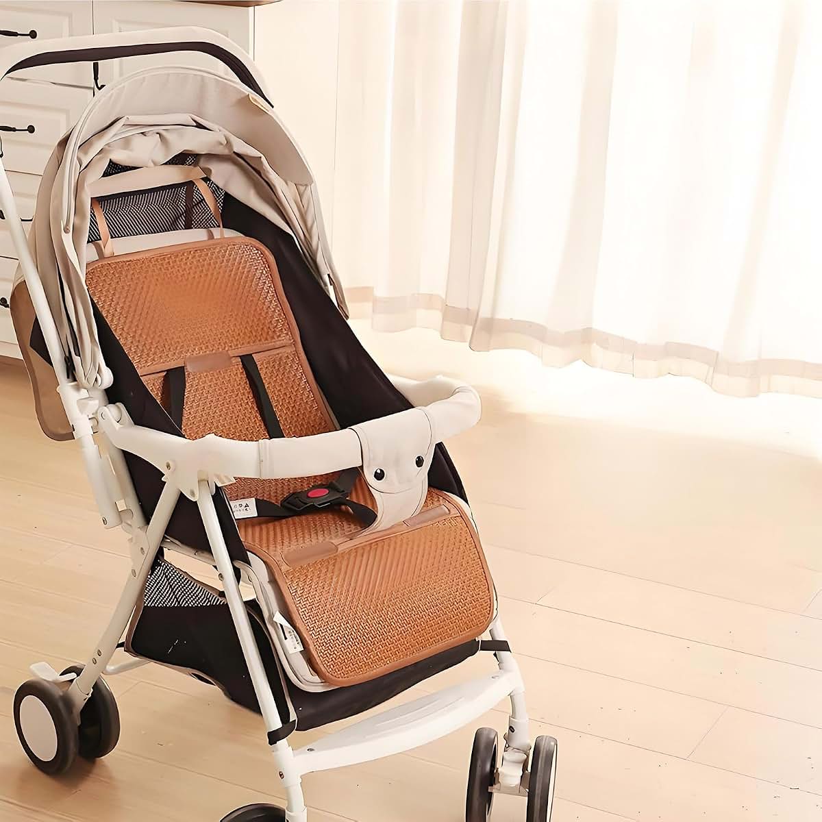 Enchantia Breathable Stroller Cooling Pad, Segmented Design Cooling Pad for Stroller, Car Seat Cooler Pad for