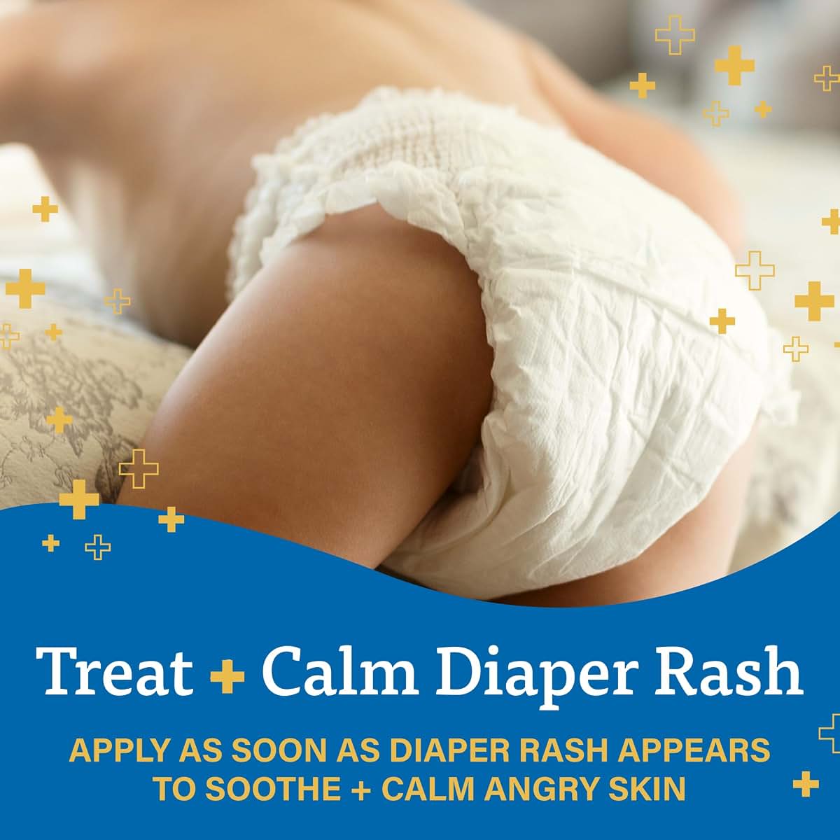 A+D Zinc Oxide Diaper Rash Treatment Cream for Baby Skin Care