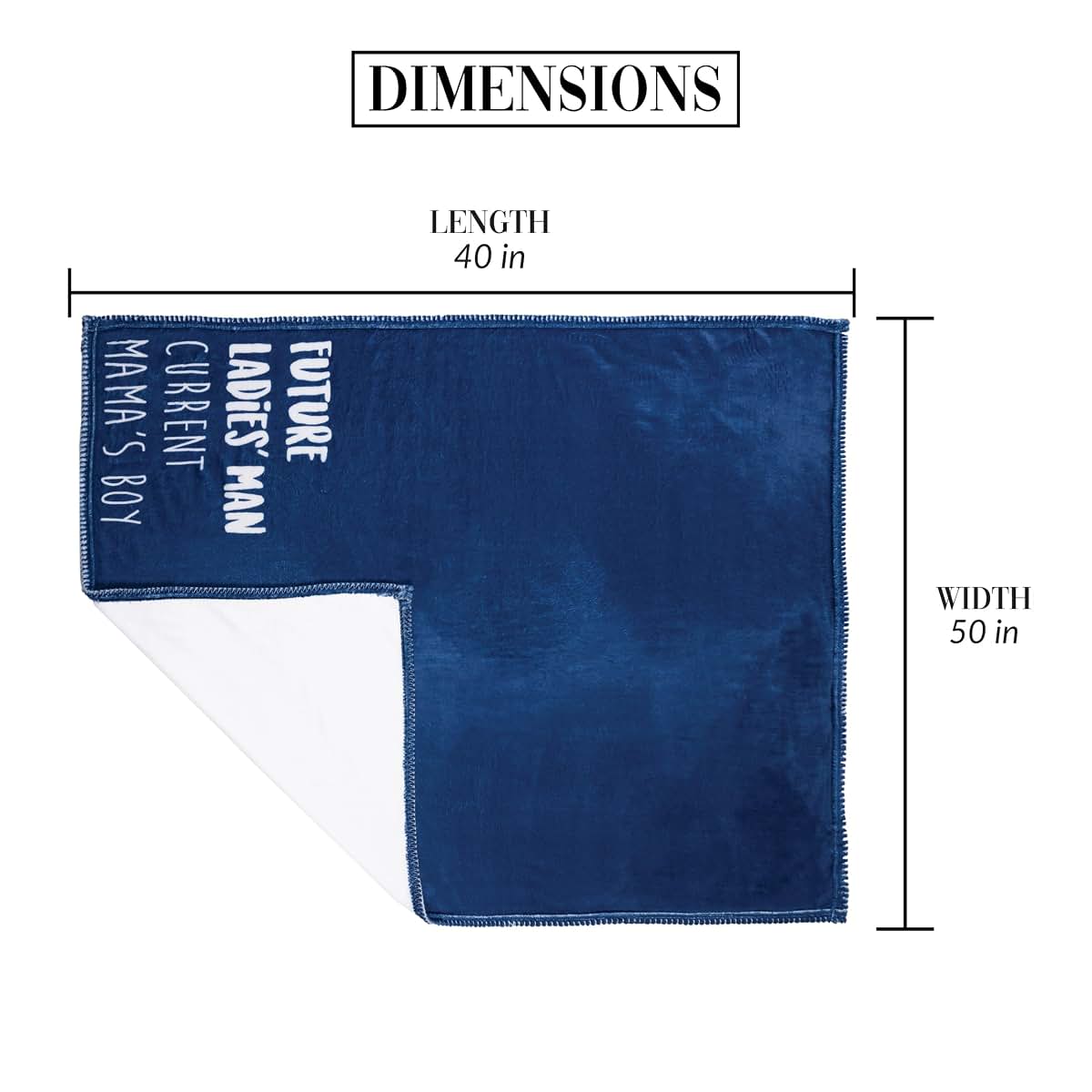 Pavilion Gift Company Ladies Man Mama's Boy Throw Blanket (photo 2)