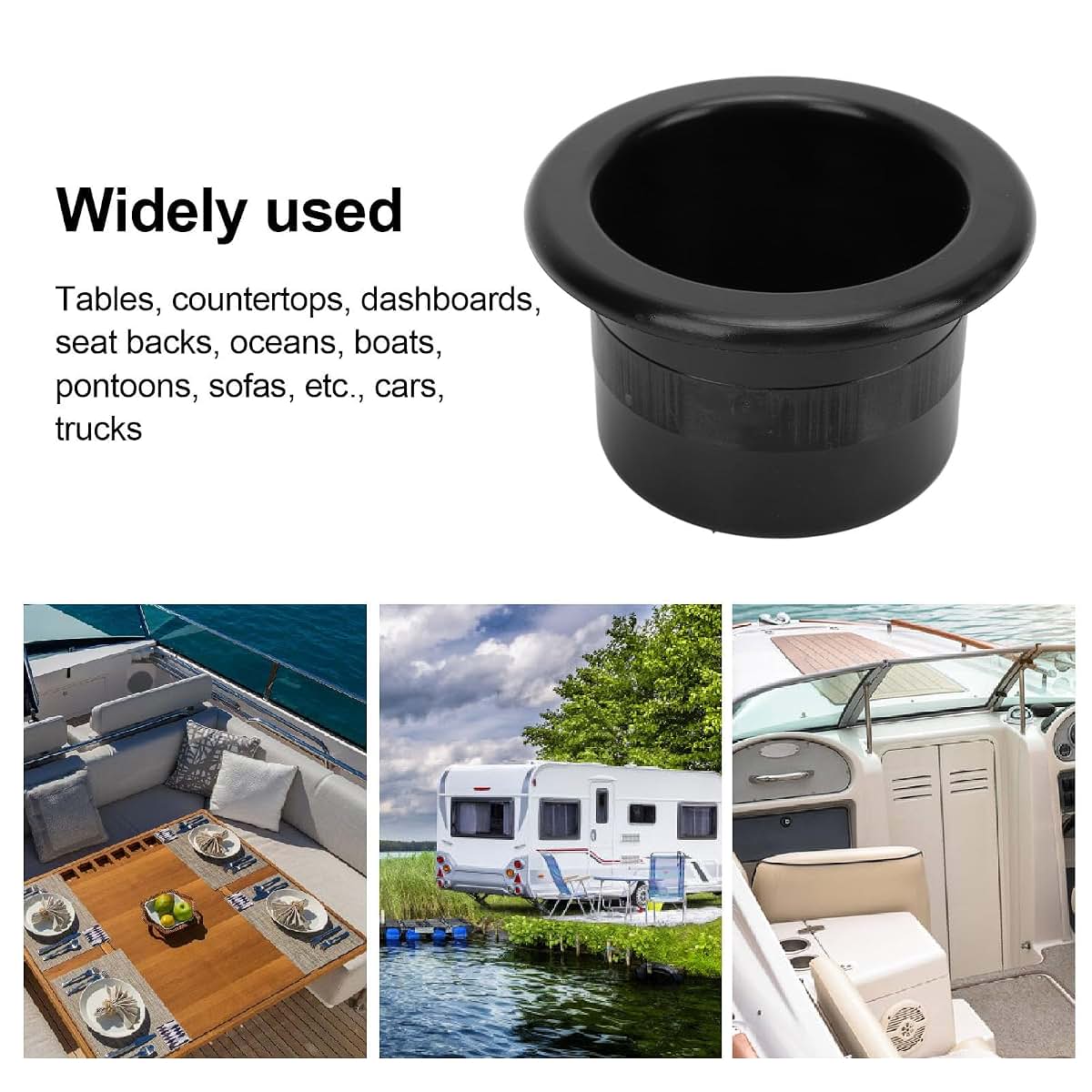 Kukyller 4 PCS Drop In Cup Holder Insert For 2.7 Inch Holes (photo 2)
