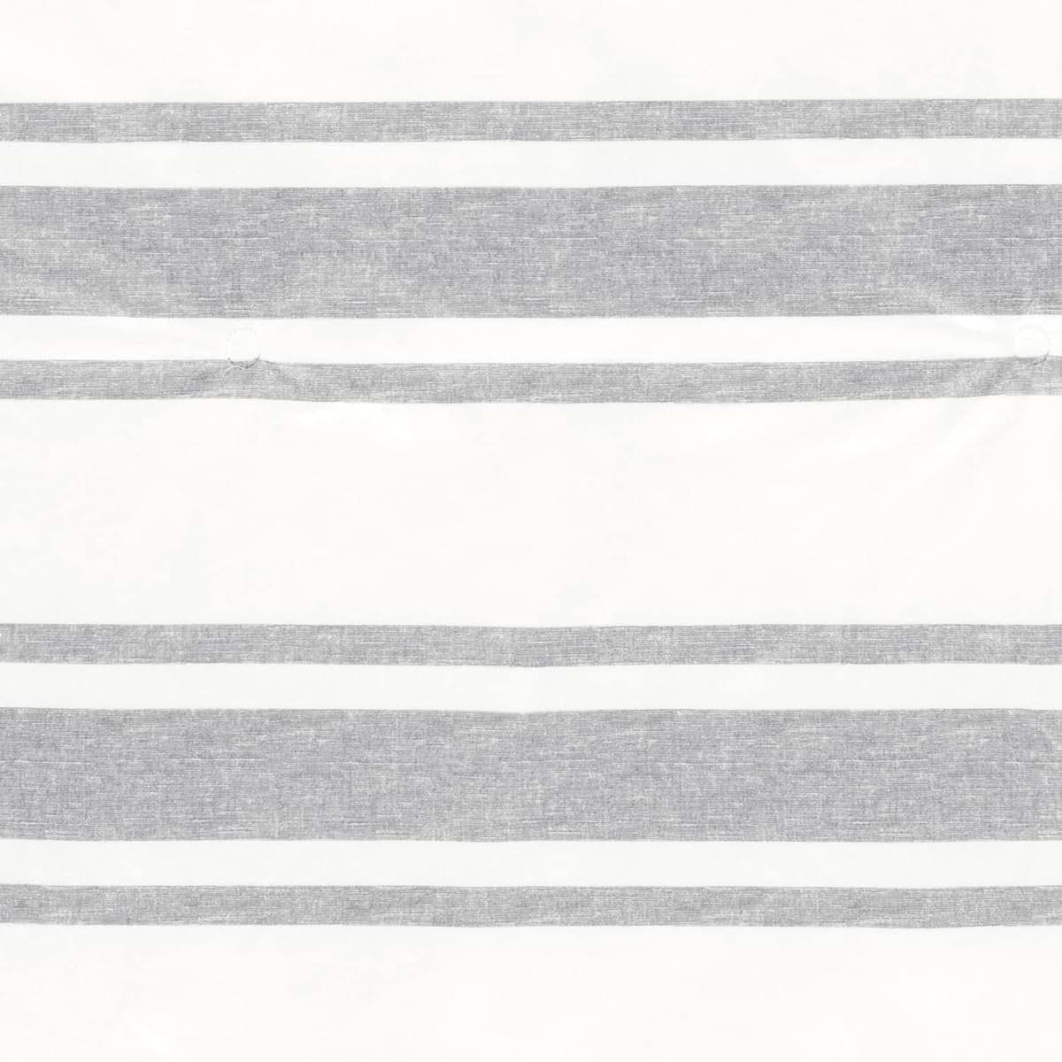 Lush Decor Baby Farmhouse Stripe Soft Sherpa Baby Blanket, 30" W x 40" L, Gray - Plush Striped Reversible Fleece (photo 3)