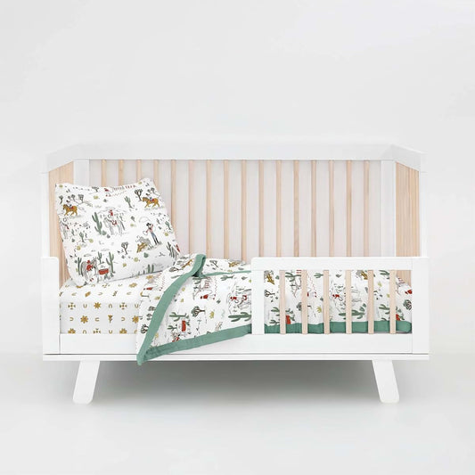 Little Unicorn Cow Poke Toddler Bedding Set