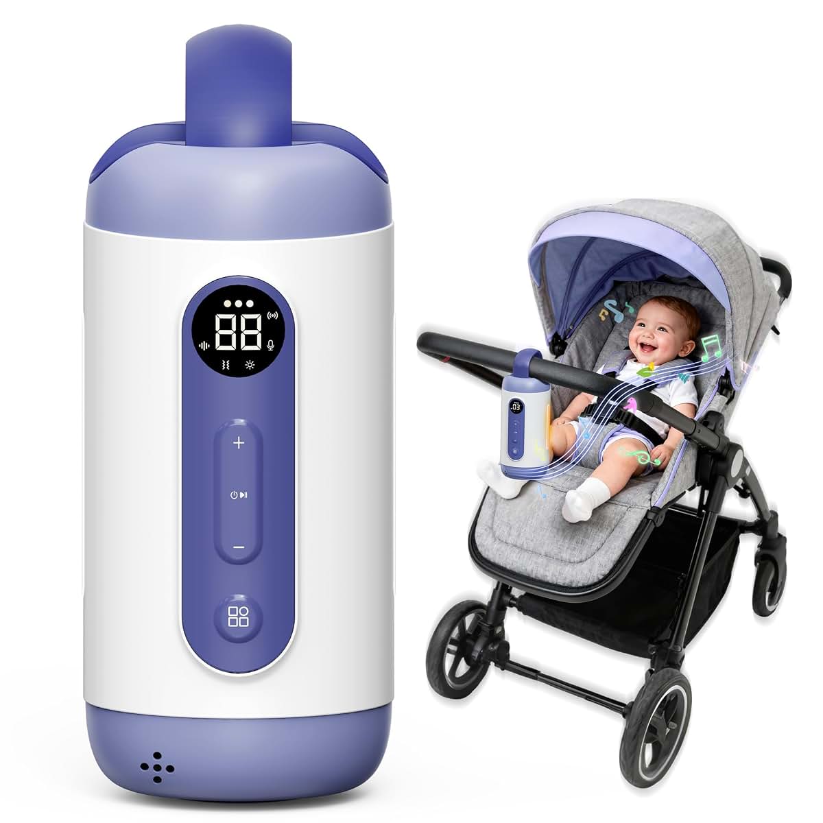 Rechargeable Hands-Free Baby Rocker for Soothing Sleep Aid