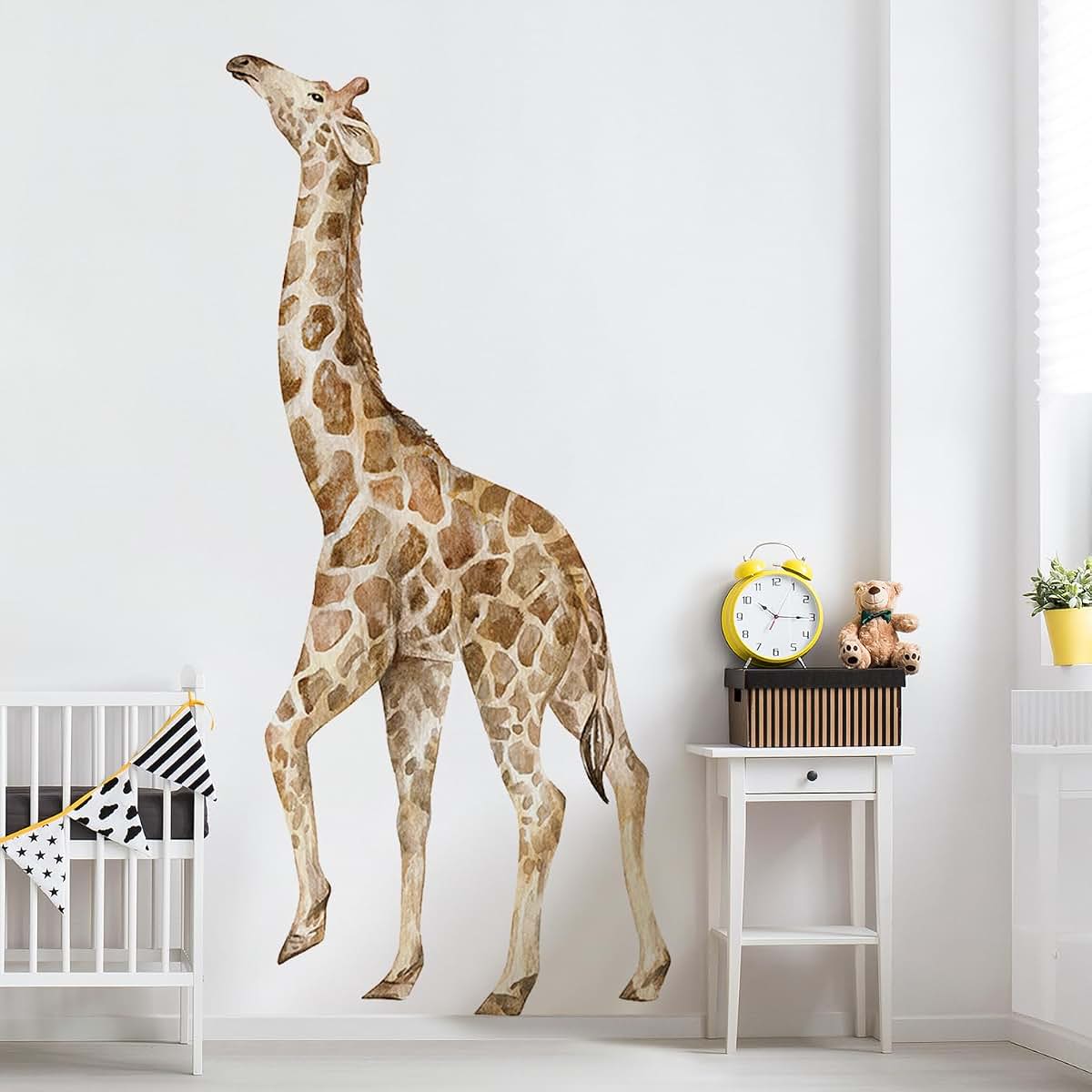 DTLIFEK Large Giraffe Wall Decals Removable Jungle Animal Wall Stickers