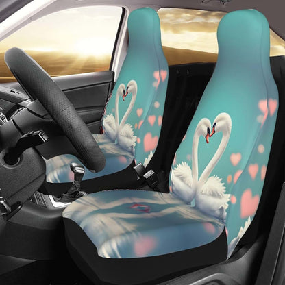 WZYCWB Car Seat Protectors, 2 Pack Polyester Covers with Foam Padding, Black