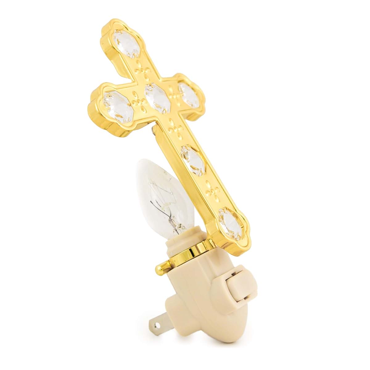 Crystal Delight By Mascot Gold Cross Night Light (photo 3)