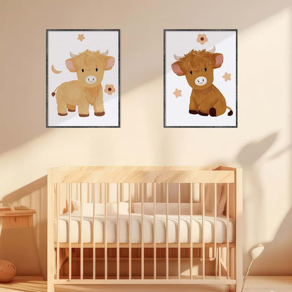 Baby Nursery Wall Art Decoration for Playroom and Bedroom