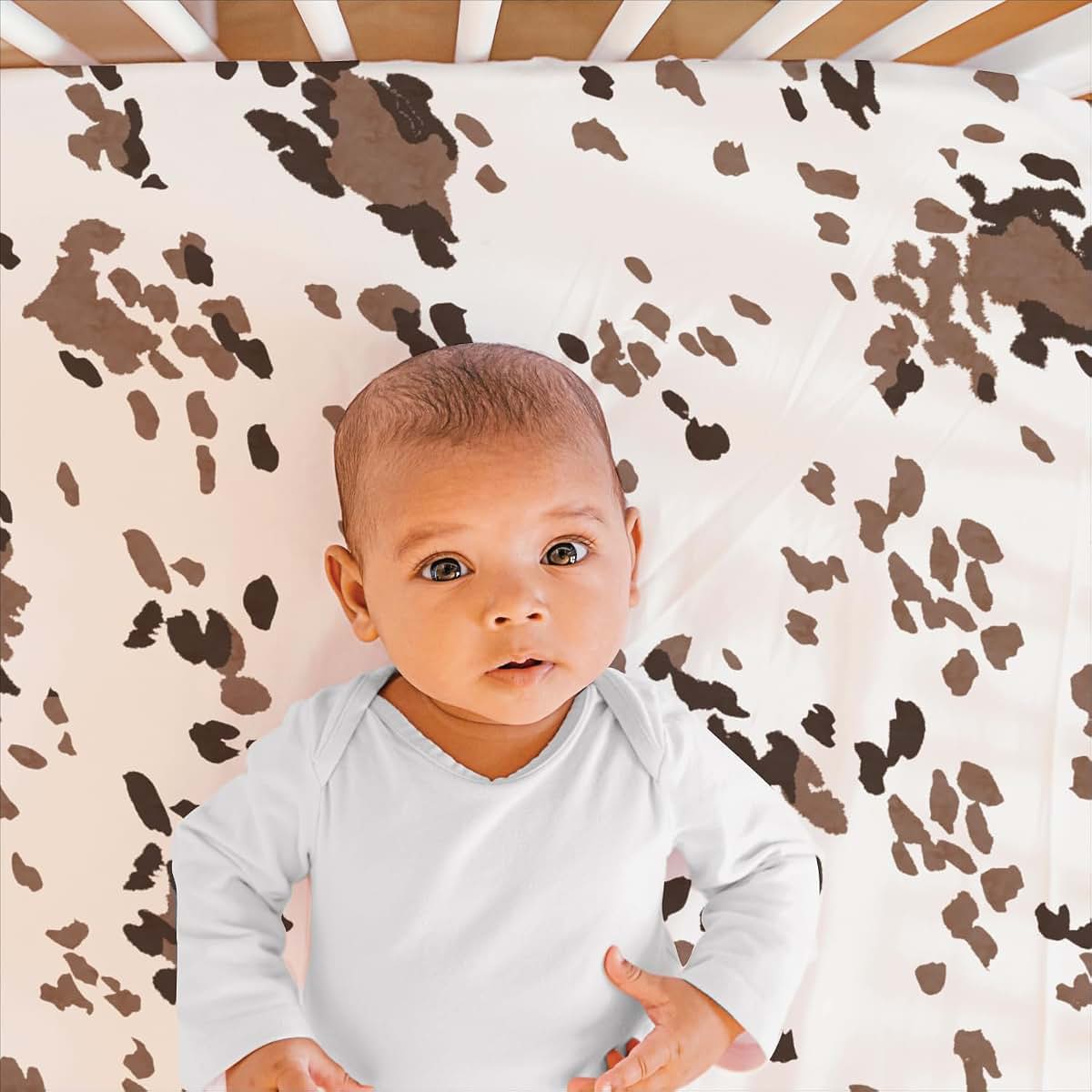 The Peanutshell 3 Piece Crib Bedding Set for Nursery - Boho Farmhouse Style