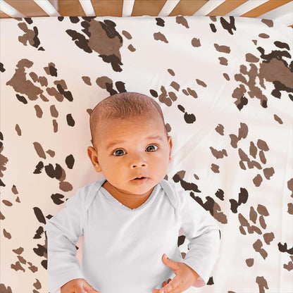 The Peanutshell 3 Piece Crib Bedding Set for Nursery - Boho Farmhouse Style