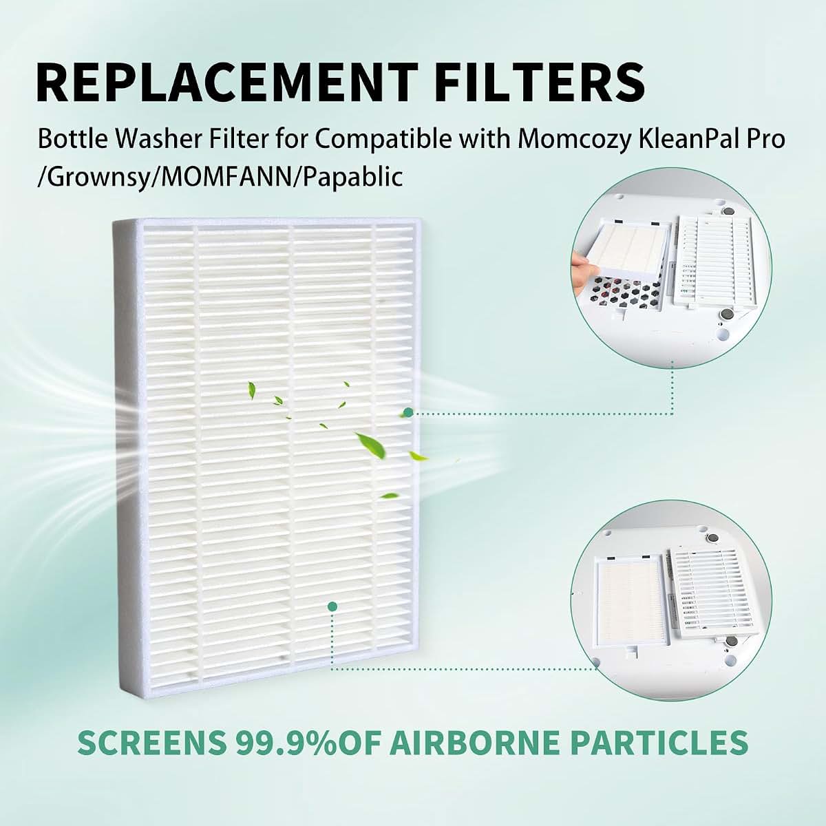Flfevvec Bottle Washer Bottom Tray for MomCozy KleanPal Pro Grownsy MomFann Papablic (photo 4)