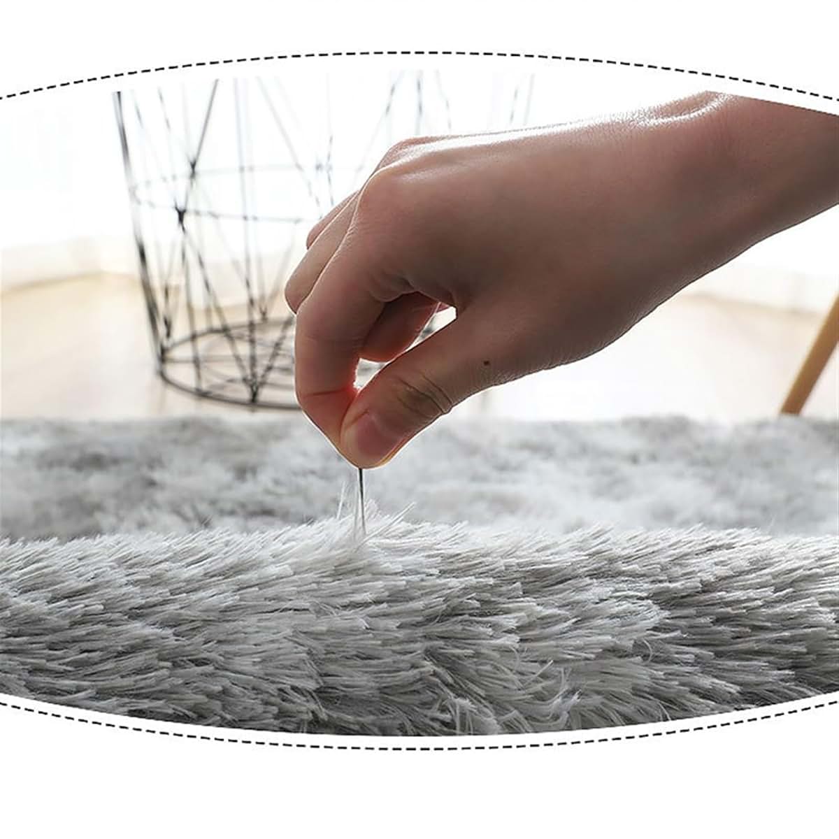 UEAUY Soft Fluffy Machine Washable Area Rug for Nursery and Living Room Decor