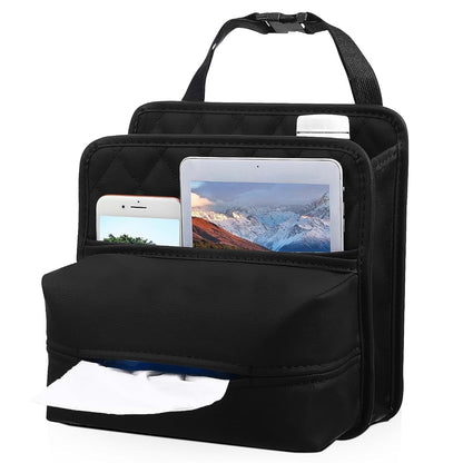 ULTECHNOVO Hanging Backseat Car Organizer and Trash Bag, Black