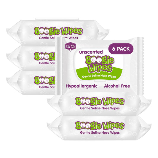 Boogie Wipes Gentle Saline Nose Wipes - 180 Count