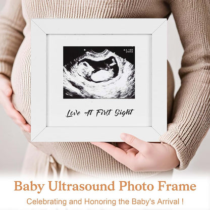 New Parents Gift Basket With Decision Coin, Ultrasound Frame & Caps