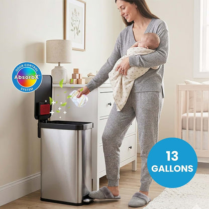 iTouchless Step Diaper Pail for Nursery Waste Container