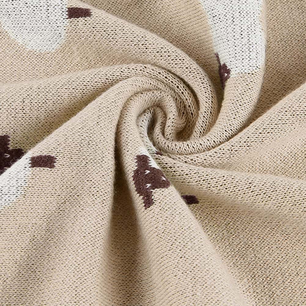 Kirmoo Baby Cute Sheep Blanket Knit Toddler Blanket (photo 3)