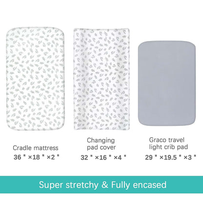 Changing Pad Cover 4-Pack for Diapering Stations (32" x 16")