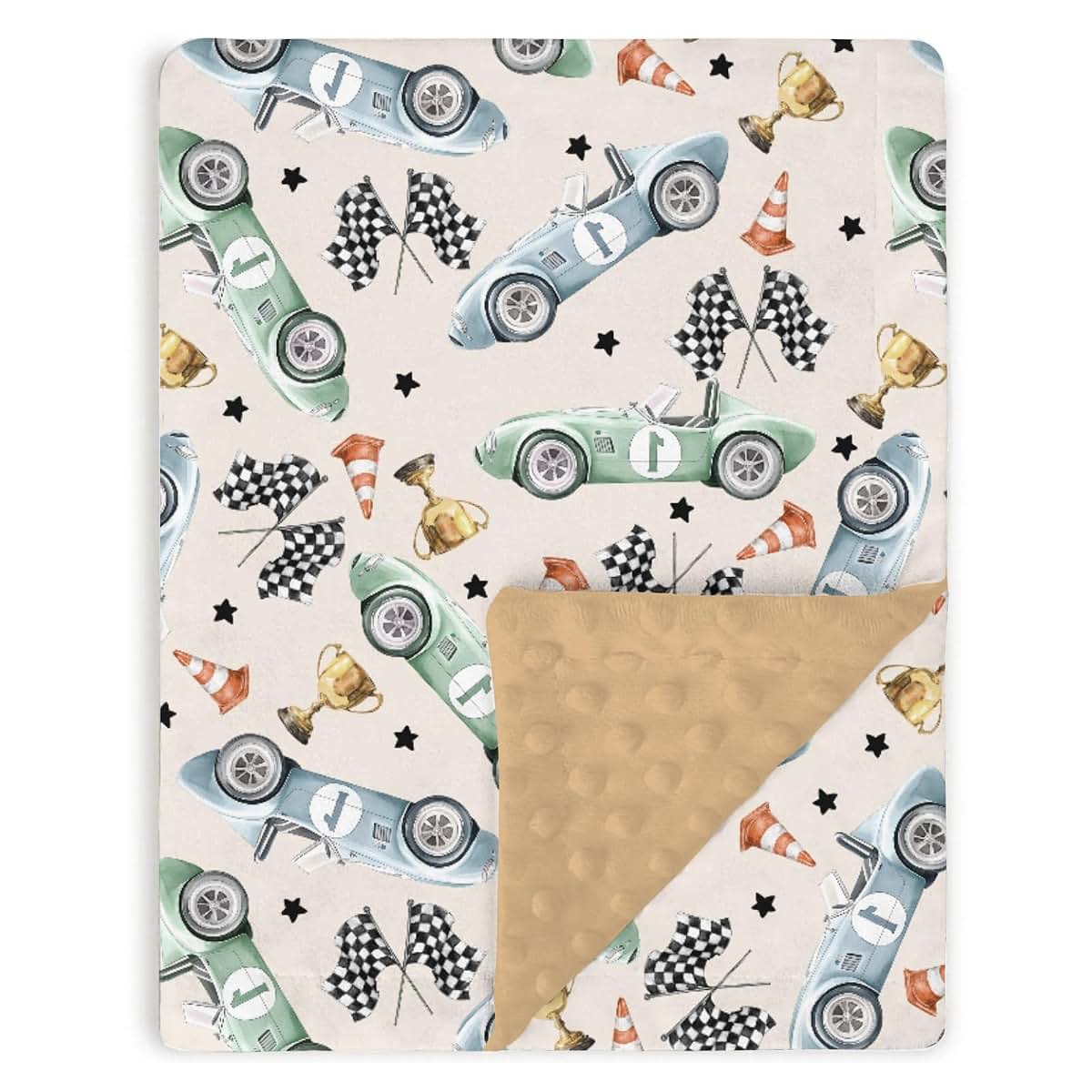 Tewrnvioc Baby Receiving Blanket – Double Layer Minky Fleece, 30" x 40"