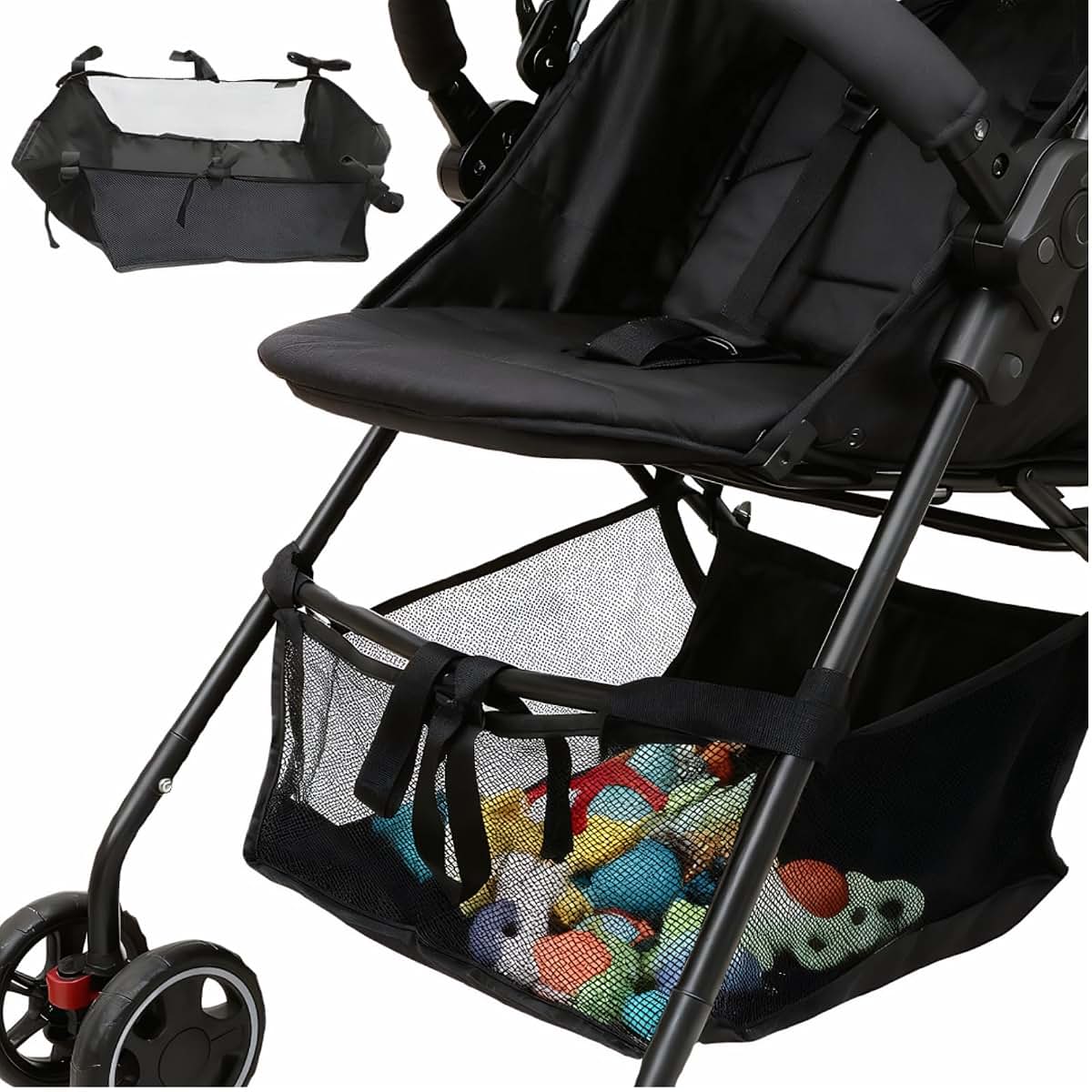Stroller Bottom Basket Replacement Organizer for Pushchairs and Pram