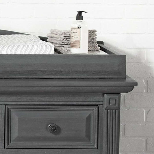 Oxford Baby London Lane Changing Topper in Arctic Gray