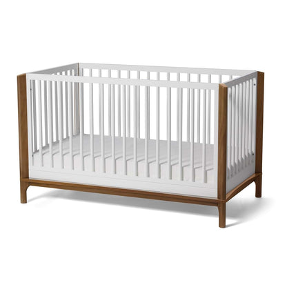 Little Seeds Laurel 4-in-1 Convertible Crib in White/Chestnut