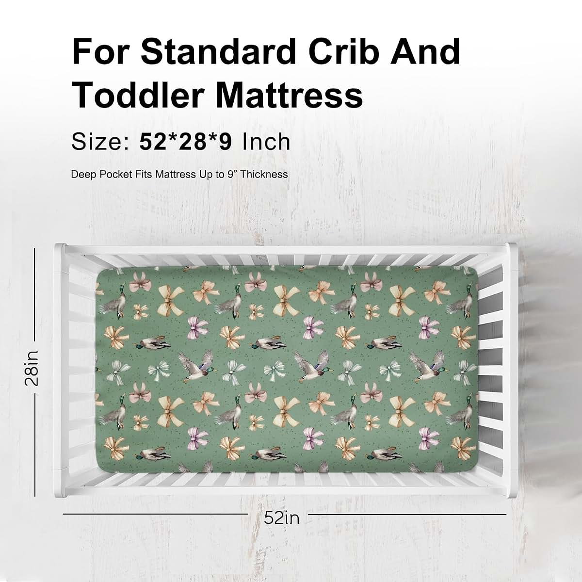 Kastlee Mallard Ducks Fitted Crib Sheet