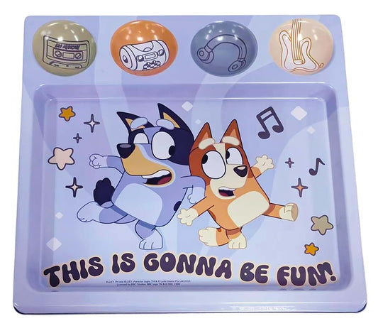 Bluey Metal Activity Tray for Crafts and Playtime Storage