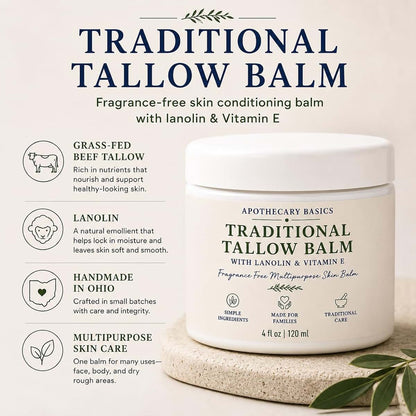 IEG Store Traditional Tallow Balm with Lanolin & Vitamin E – 4 fl oz (photo 3)